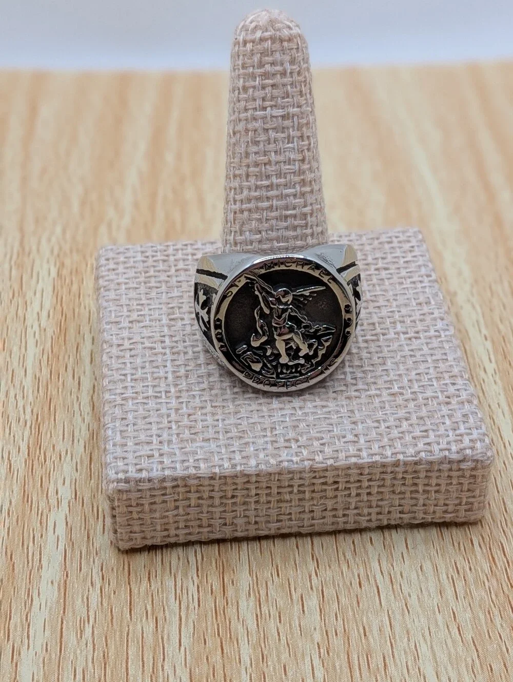 St.Michael Signet Ring - Picture 2 of 4
